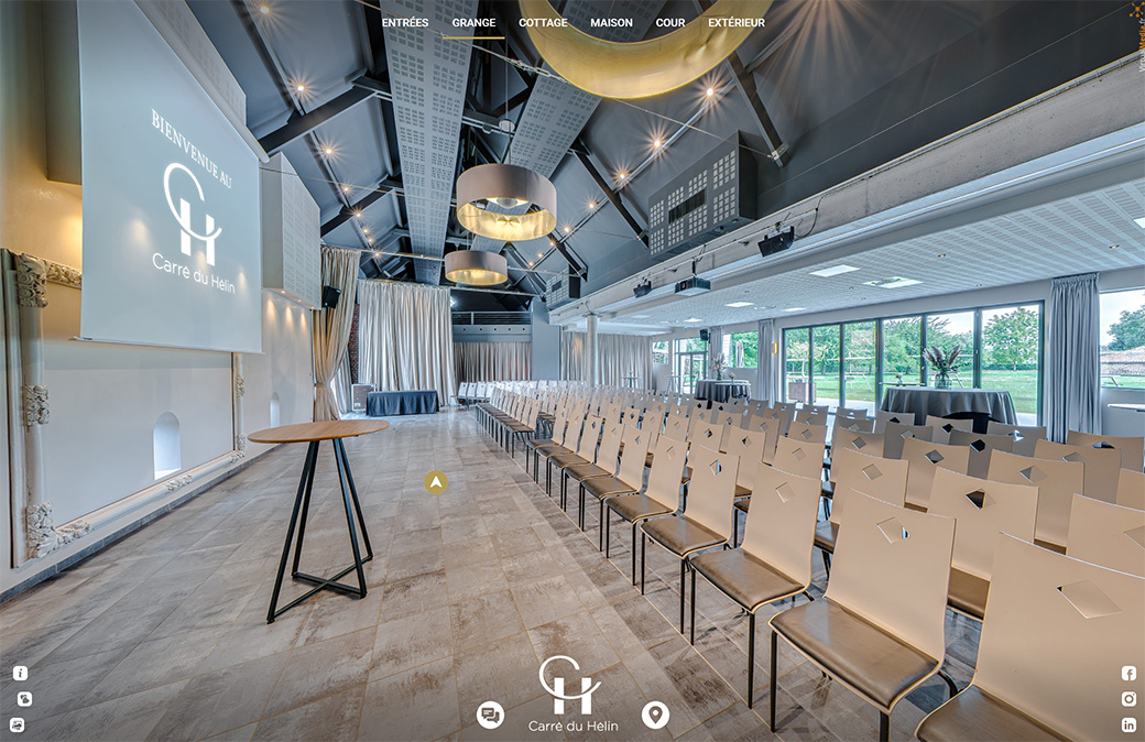 Carré du Hélin : la grange en configuration séminaire