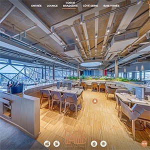 Realisation visite virtuelle 360 restaurant madame brasserie tour eiffel vignette